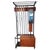 Teak Hall Coat Rack with Storage and Mirror, Belgium, 1960s For Sale - Image 9 of 9