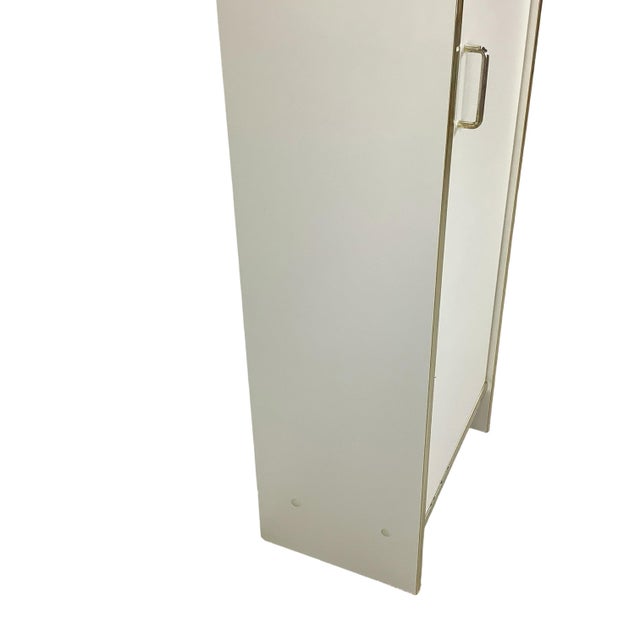 Late 20th Century Vintage 1980s Postmodern Jewelry Armoire With Gold-Tone Trim For Sale - Image 5 of 18