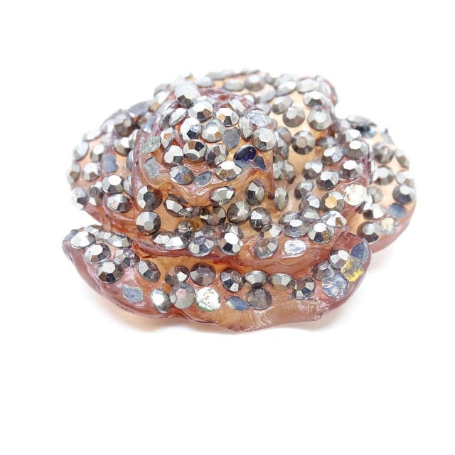 Rosa Brooch with Crystals from Giorgio Armani, Italy, 1990s For Sale - Image 18 of 18