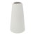 Tapered White 8-Inch Ceramic Vase For Sale