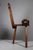Brown Mid-Century Modern Brutalist Tripod Chairs with Hand Carved Details, 1950s, Set of 2 For Sale - Image 8 of 17