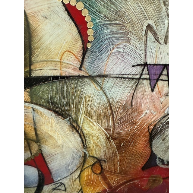 Abstract Eric Waugh "Seco" Abstract Reproduction Print, Framed For Sale - Image 3 of 8