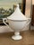Traditional Bassett Furniture Imax Large White Ceramic Lidded Urn For Sale - Image 3 of 12