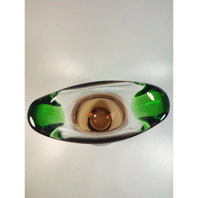 Art Deco Vase by Ladislav Paleček for Škrdlovice Glassworks, 1970s For Sale - Image 4 of 8