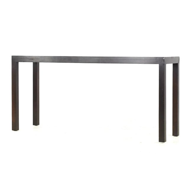 Brown Dunbar Mid Century Mahogany Console Table For Sale - Image 8 of 11