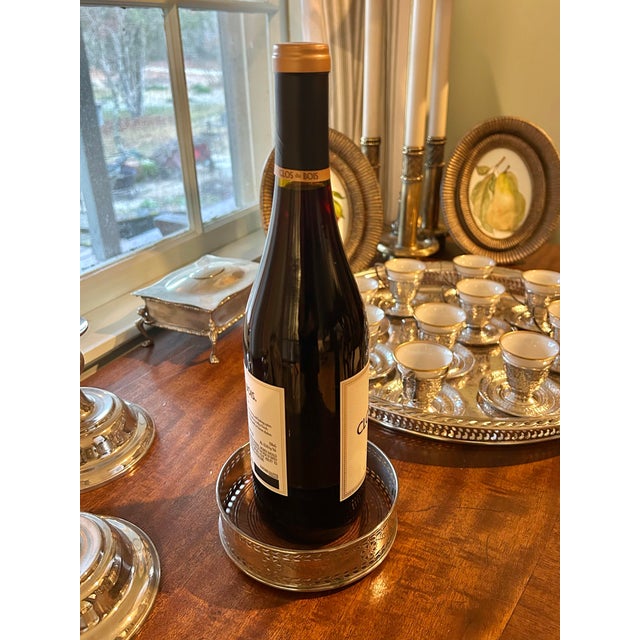 American Vintage Kirk Stieff Silver Plate Wine Coaster for the Smithsonian For Sale - Image 3 of 8