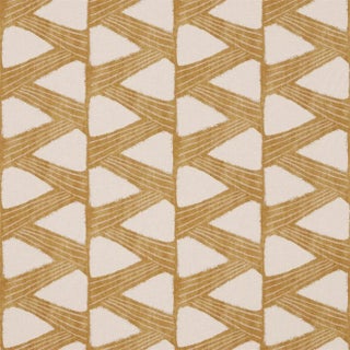 Zoffany Kanoko Fabric in Gold - a Sample For Sale