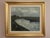 BY THE WATERBANK Size: 25.4 x 28.9 inches (including frame) Oil on canvas A large and atmospheric mid-century landscape...