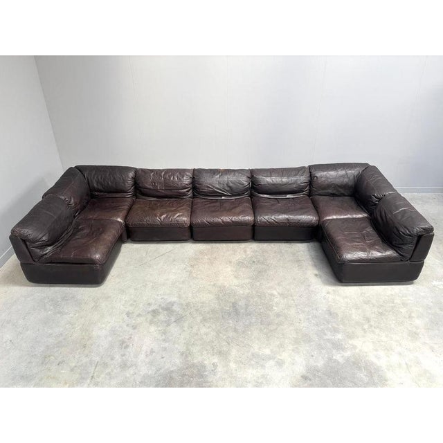 Large Modular Sofa from Rolf Benz, 1970s, Set of 7 For Sale - Image 5 of 18