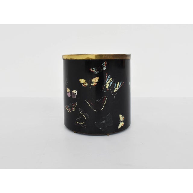 Baroque Paper Basket with Butterflies by Piero Fornasetti, 1960 For Sale - Image 3 of 5
