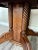 Wood Antique 20th Century Tiger Oak Split Pedestal Table With Ornate Carvings & Paw Feet For Sale - Image 7 of 12