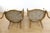 Beige Antique Rococo Oak Armchairs with Light Beige Upholstery, Sweden, 1850s, Set of 2 For Sale - Image 8 of 9