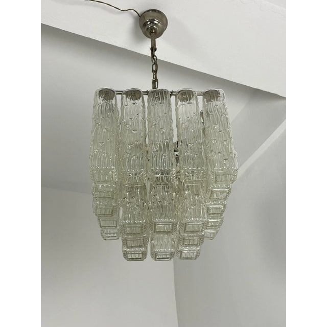 1950s Mid-Century Modern Four-Light Murano Glass Chandelier, 1950s For Sale - Image 5 of 12