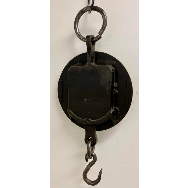 Antique Brass Salter Spring Balance Scale 20t With 200 Lb Capacity From England - Circa 1900 For Sale - Image 10 of 13