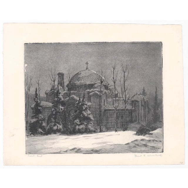 Paul Winchell (1903-1972) "Dead End" etching and aquatint on paper. Pencil signed and titled. This is included in the...