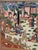 Ceramic Late 19th Century Japanese Garden Scene Ceramic Painting Handmade Drift Blue Wall Hanging For Sale - Image 7 of 11