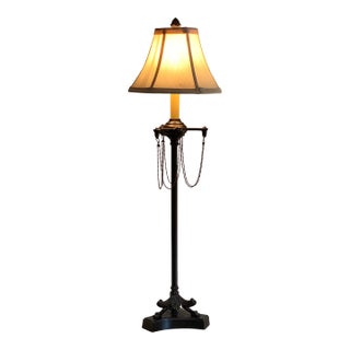 Vintage French Empire Revival Table Lamp in Oiled Bronze Finish For Sale