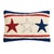 Traditional Americana Stars Hook Pillow, 12" x 8" For Sale - Image 3 of 3