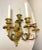 Victorian Antique Ornate 19th Century Dore Two Tone Bronze Figural Wall Sconce Fixture For Sale - Image 3 of 14