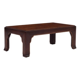 John Stuart Coffee Table With Geometric Veneered Top, C. 1960s For Sale