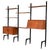 Wall Unit in Teak and Brass from Wébé, Netherlands, 1950s, Set of 11 For Sale