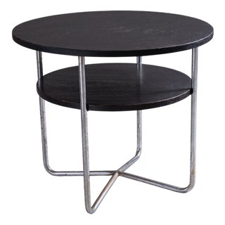 Coffee Table with Tubular Frame by Michael Thonet, 1940s For Sale