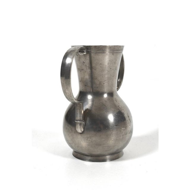 Scandinavian Modern Art Deco Pewter Vase from GAB, Stockholm, 1932 For Sale - Image 6 of 12