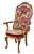 Victorian Walnut Armchair with Royal Coat of Arms Upholstery, 1860 For Sale - Image 14 of 14