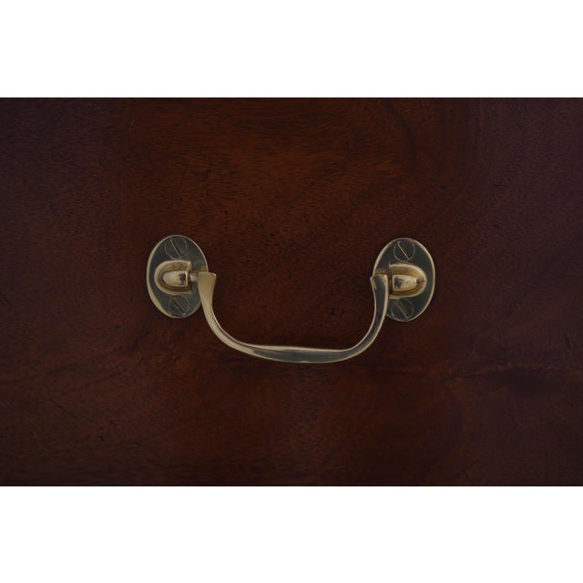 Baker Colonial Williamsburg Collection Mahogany Silver Chest For Sale - Image 9 of 12