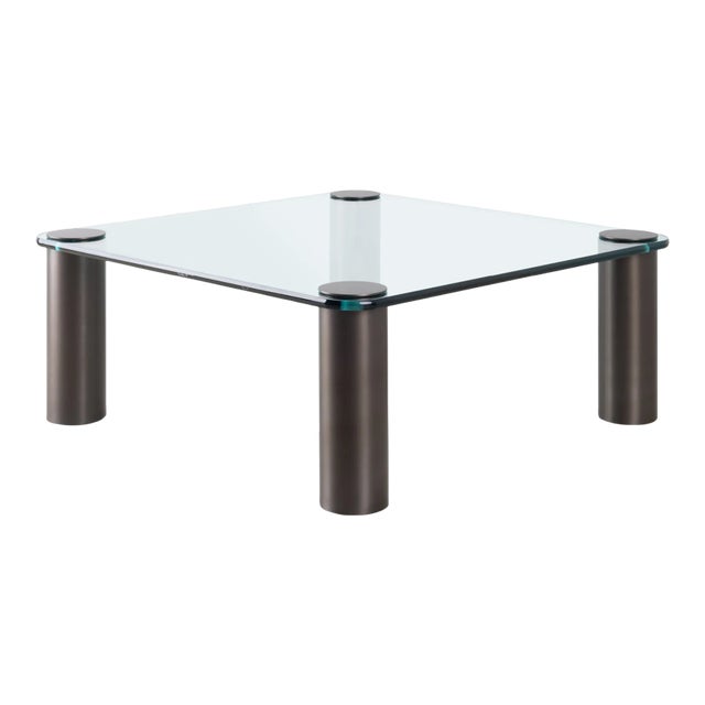 Pace Collection Cocktail Table in Brushed Bronze by Leon Rosen For Sale