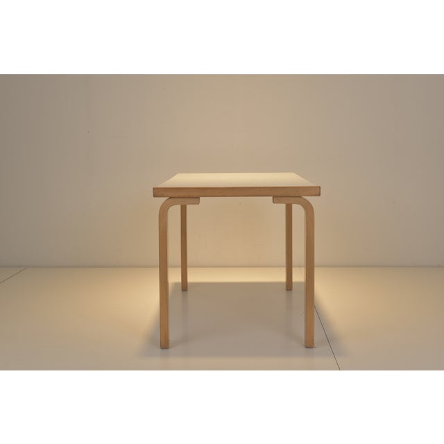 Mid-Century Modern Alvar Aalto Side Table for Artek; Finland by Alvar Aalto, 1980s For Sale - Image 3 of 16