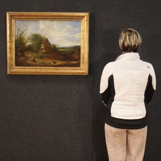 American Artist, Countryside Landscape, 1854, Oil on Canvas, Framed For Sale - Image 16 of 17