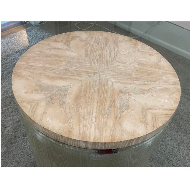Late 20th Century Lorin Marsh Faux Bois Dining Table For Sale - Image 10 of 14