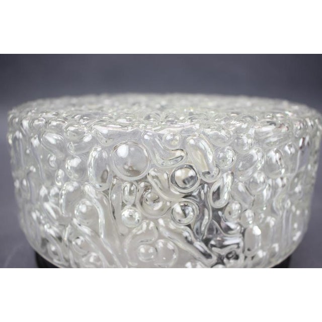 Mid-Century Bubble Glass Flush Mount, Czechoslovakia, 1960s. For Sale - Image 4 of 11