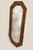 Chinoiserie American of Martinsville Vintage Coastal Large Faux Bamboo and Wicker Mirror For Sale - Image 3 of 6