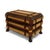 Antique Footed Two-Tone Tramp Art Jewelry Box With Mirror For Sale In Chicago - Image 6 of 10