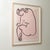 1960s Modern Figurative Female Line Serigraph Print by Jean Negulesco, Pink For Sale - Image 9 of 9