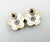 Contemporary Chanel Gold CC Ivory Daisy Flower Piercing Earrings, A Pair For Sale - Image 3 of 6
