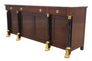 Kindel National Trust 3 Drawer Empire Flame Mahogany Sideboard