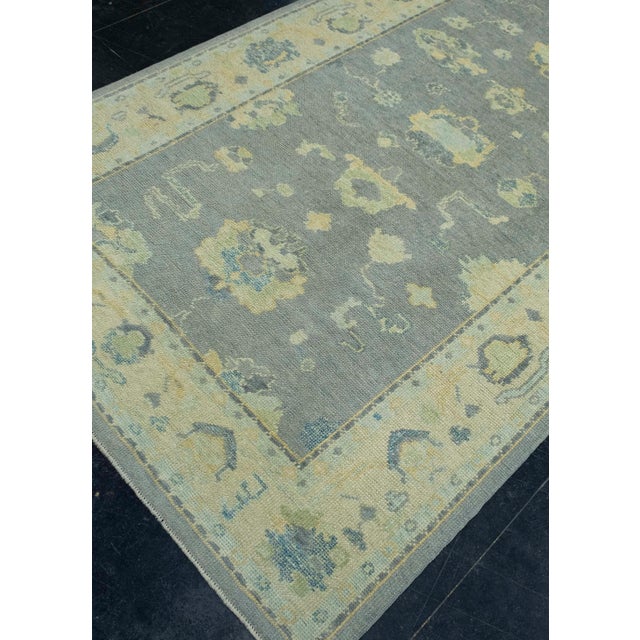 Turkish Turkish Oushak Rug 5' x 10' #18040 For Sale - Image 3 of 8