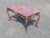 Rare Vintage French Style Carved Parlor Table With Glass Tray Top For Sale - Image 4 of 12
