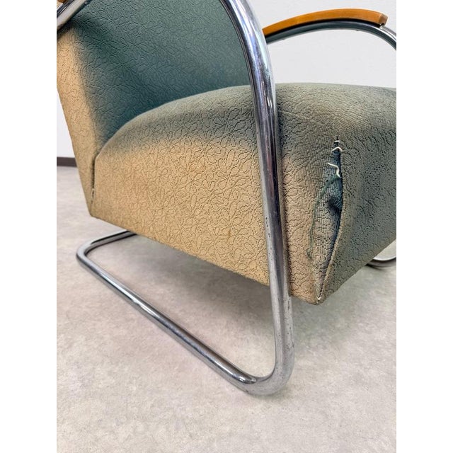1970s Bauhaus Model FN21 Famos Cantilever Armchair by Anton Lorenz for Mücke, 1970s For Sale - Image 5 of 8