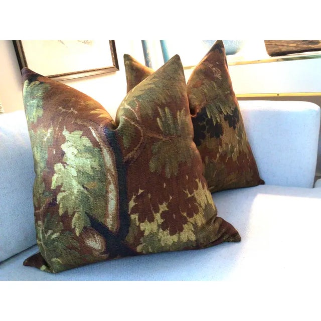Not Yet Made - Made To Order Dedar Schwarzwald in Automne Double-Sided 22" Down Filled Pillows - A Pair For Sale - Image 5 of 7