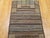 Vintage American Hand Hooked Rug, Folk Art, Geometric Stripe Pattern, 2x3 For Sale In Chicago - Image 6 of 11