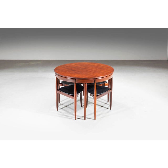 Hans Olsen Roundette Dinner Table and Chairs by Hans Olsen for Frem Røjle, 1952, Set of 5 For Sale - Image 4 of 6