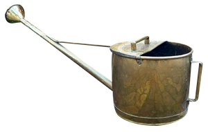 Large Brass Garden Watering Can, 1930s