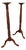 Tall Carved Wood Torcheres, Set of 2 For Sale