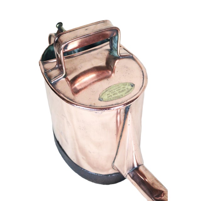 Late 19th Century Rare Late 19th Century French Copper Barrel Topping Can For Sale - Image 5 of 12