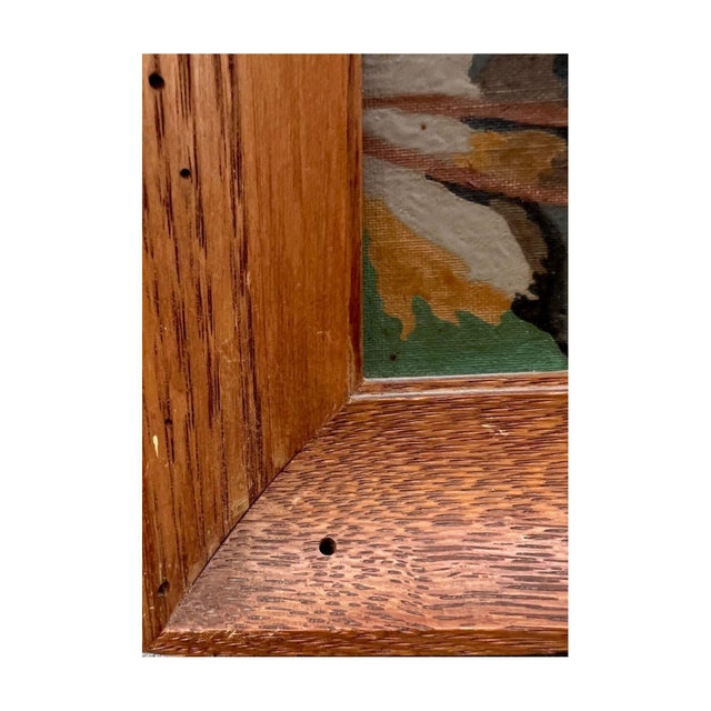 1950s Pair of Vintage Equestrian Horse Portrait Oil Paintings in Rustic Wood Frames For Sale - Image 5 of 7