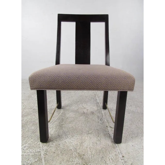 Dunbar Furniture Mid 20th Century Edward Wormley Dining Chairs for Dunbar- Set of 6 For Sale - Image 4 of 6